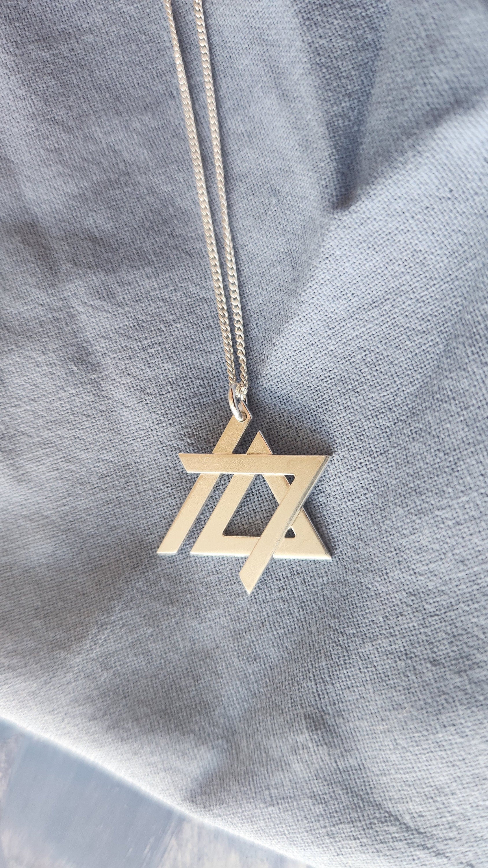 Israel Necklace 925 Silver October 7th Jewish Star Necklace Judaica Gifts Made is Israel Gift I stand with Israel Jewelry Magen David 10.07