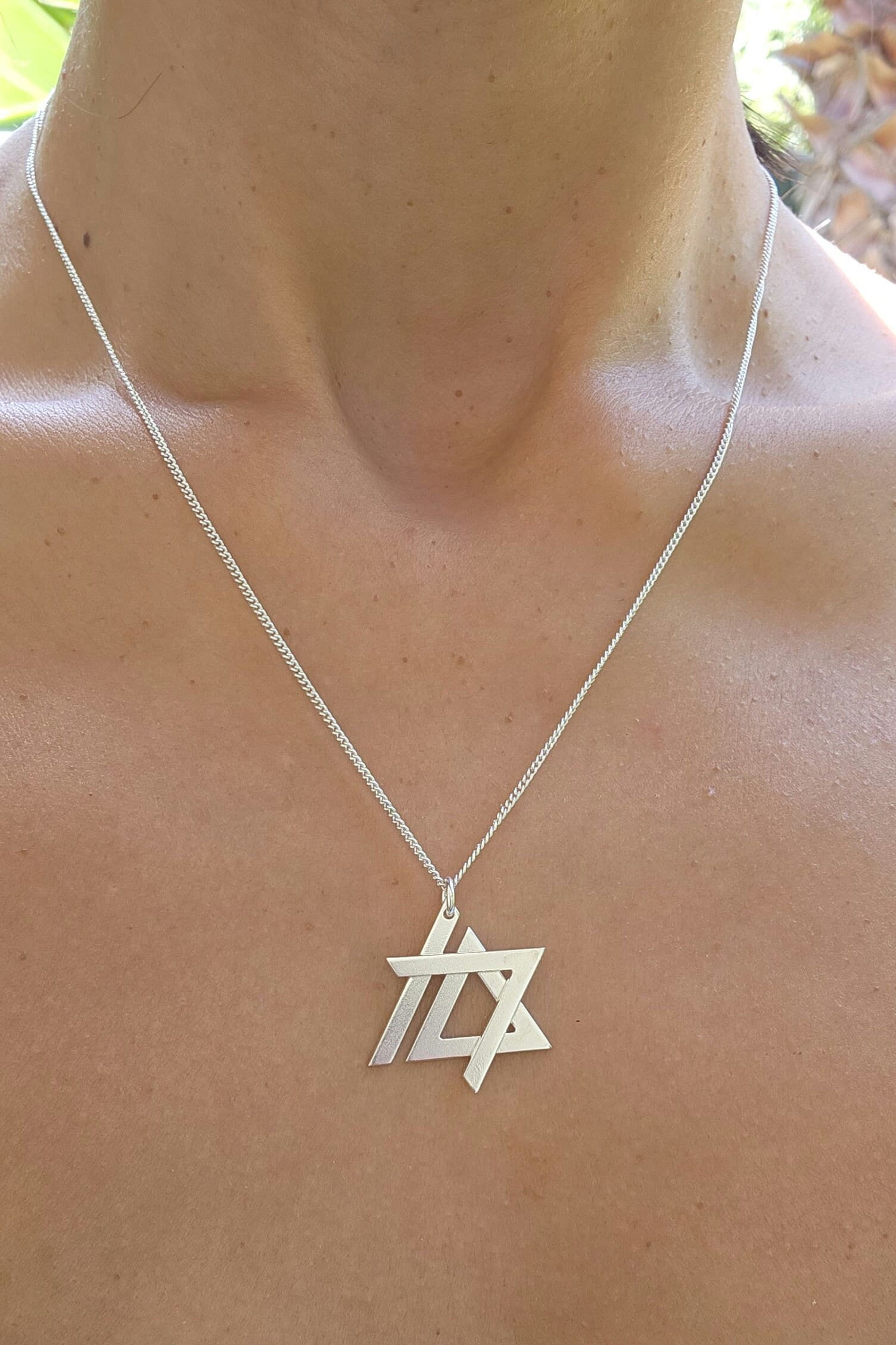 Israel Necklace 925 Silver October 7th Jewish Star Necklace Judaica Gifts Made is Israel Gift I stand with Israel Jewelry Magen David 10.07