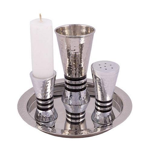 Shabbat Havdalah Set for Shabbat Cup Shabbat Shalom Yair Emanuel kiddush Blessing Judaica Gift Jewish Gift Israel Art Havdalah Candle Holder