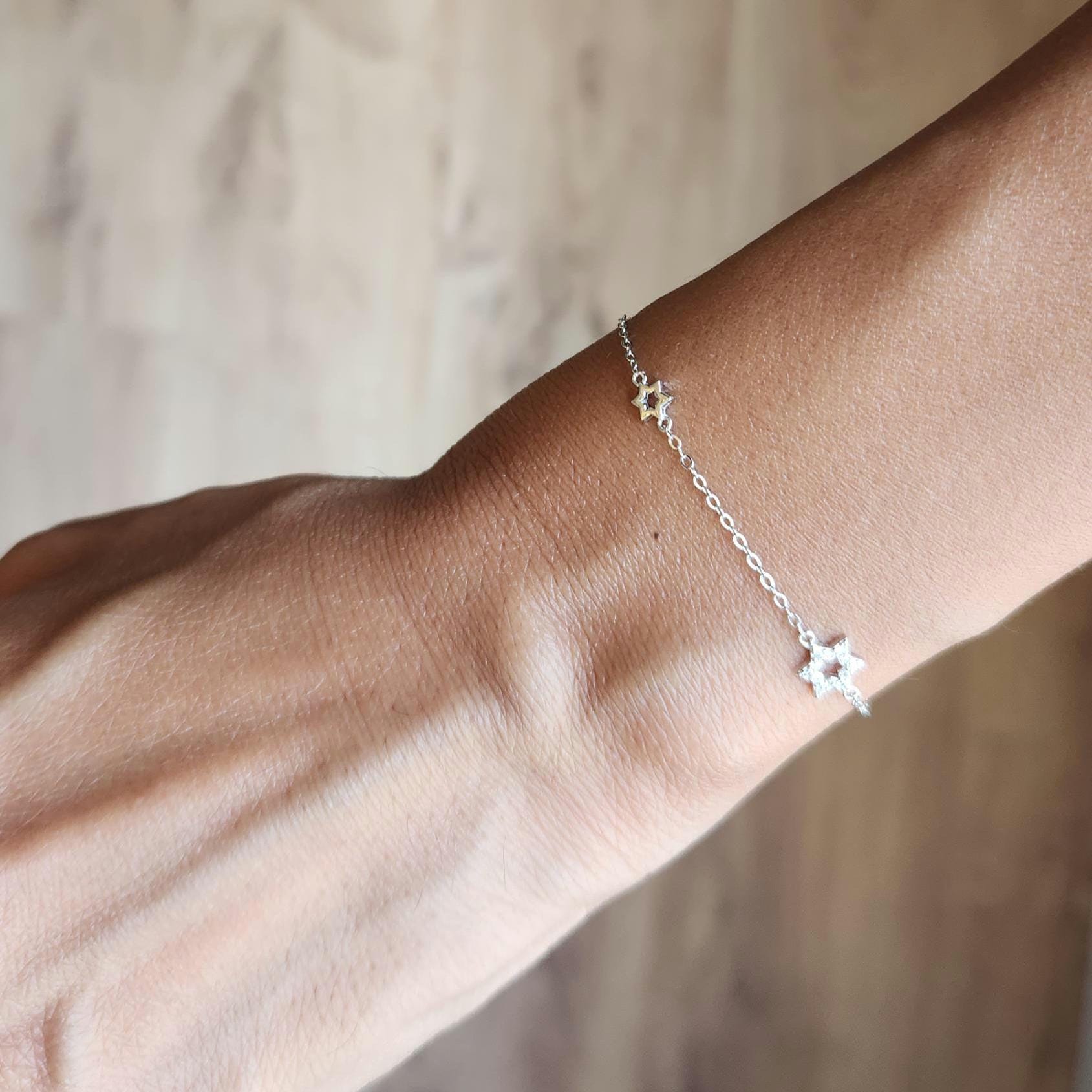 Magen David Bracelet 925 Sterling Silver Bracelet Judaica Gift Made is Israel I stand with Israel Jewelry Jewish Jewelry Judaica Bracelet