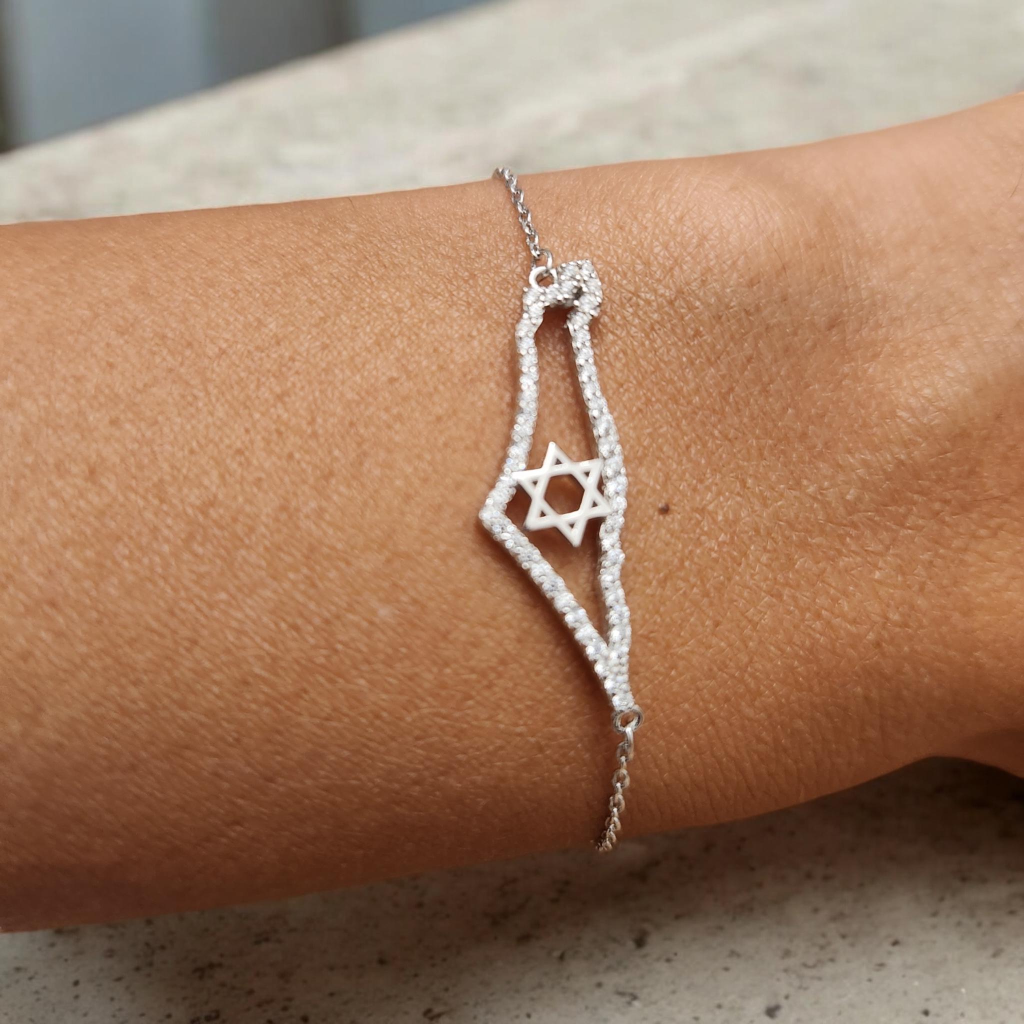 Israel Map Bracelet