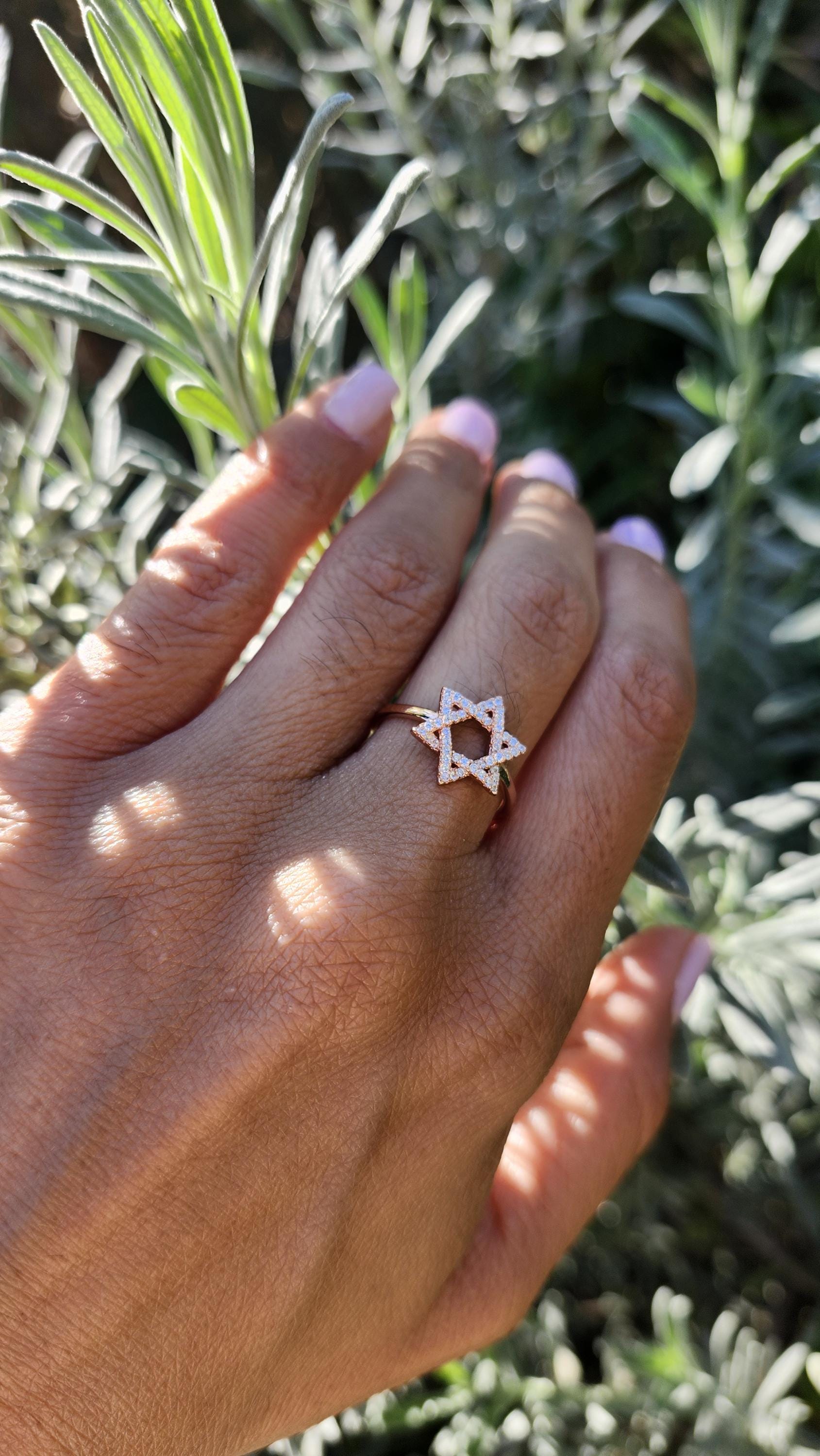 Star of David Ring Israel Ring 925 Sterling Silver Jewish Star Ring Judaica Gift Jewish Ring Judaica Jewelry Israel Jewelry Mogen David Ring