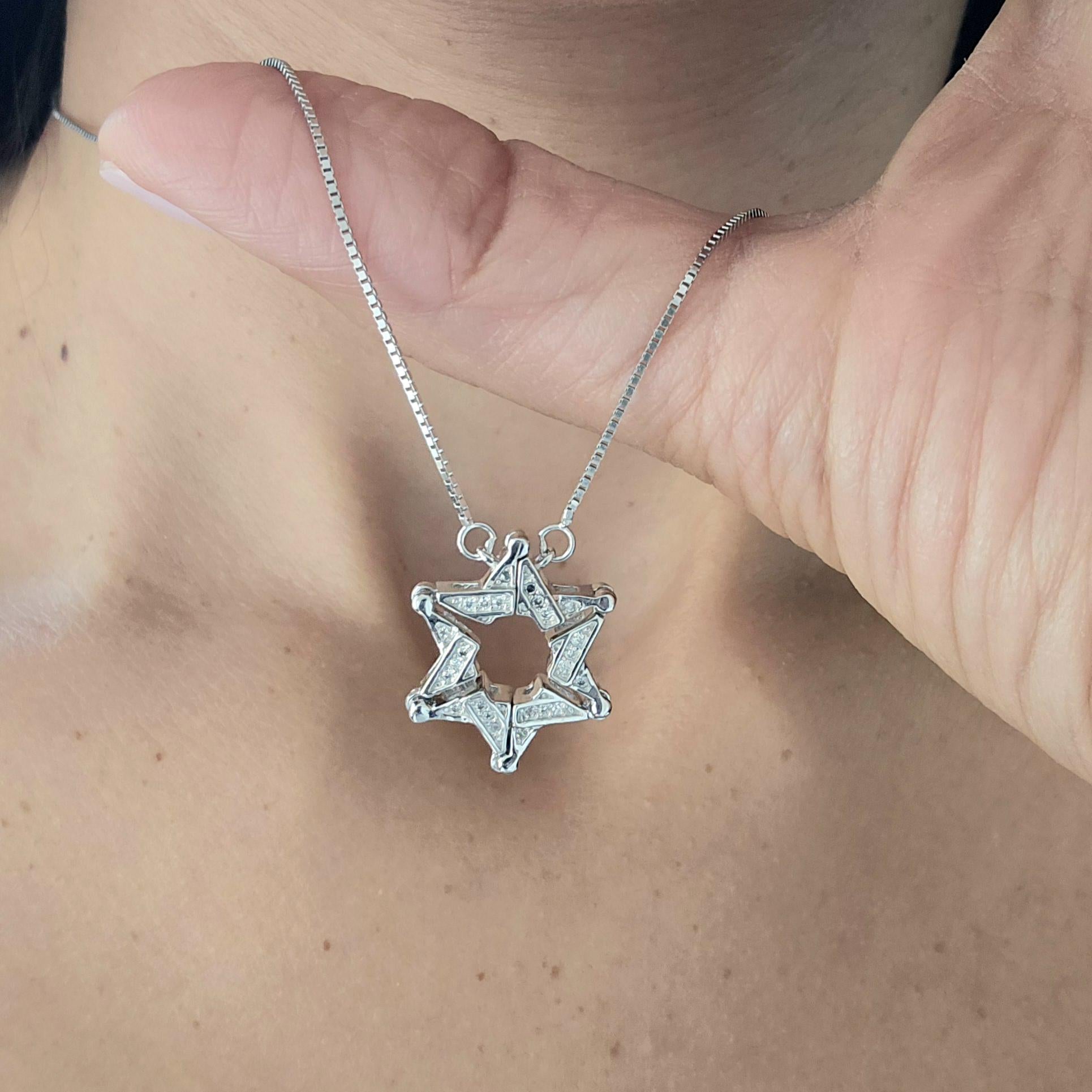 Butterfly Jewish Star Necklace