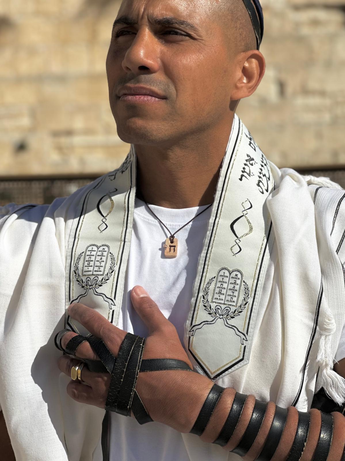 Chai Necklace Jerusalem Stone Necklace Israel Necklace Diamonds Temple Mount